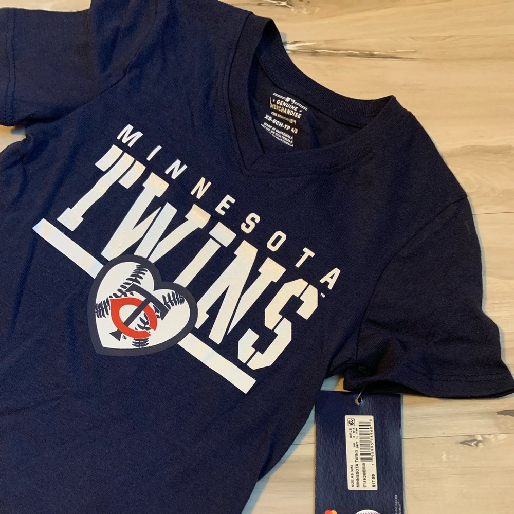 Minnesota Twins Toddler Girls Tee Shirt Size 4/5